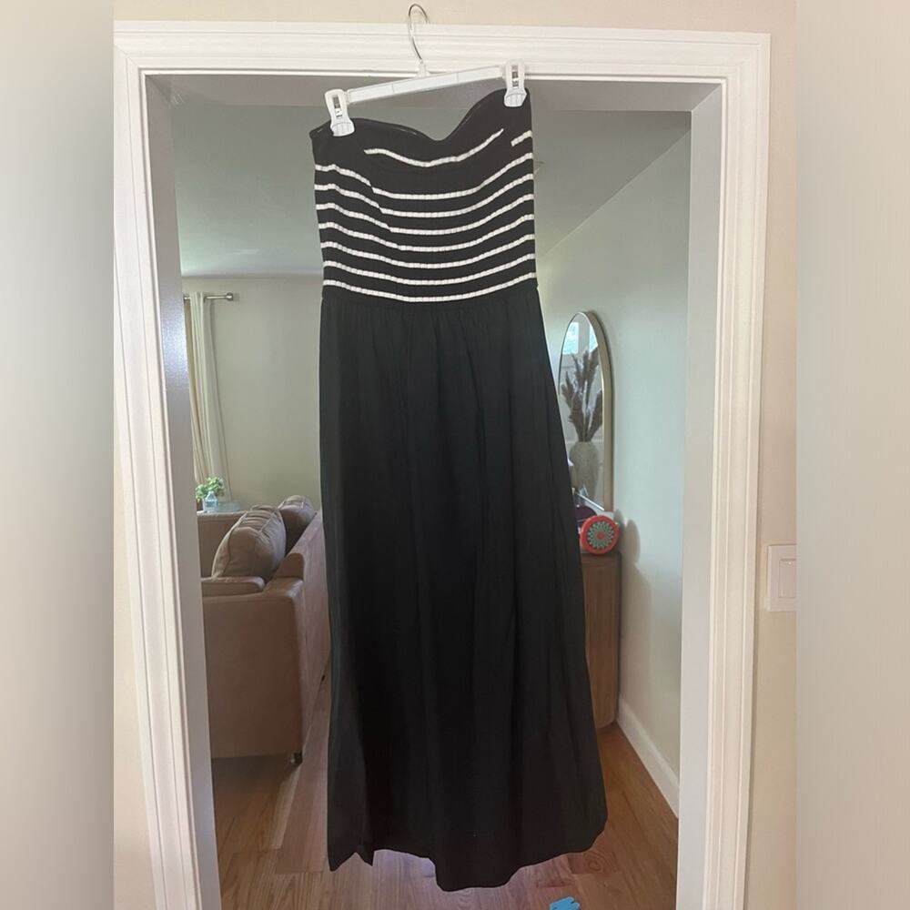 Universal Thread Black and White Strapless Dress - Picture 7 of 8